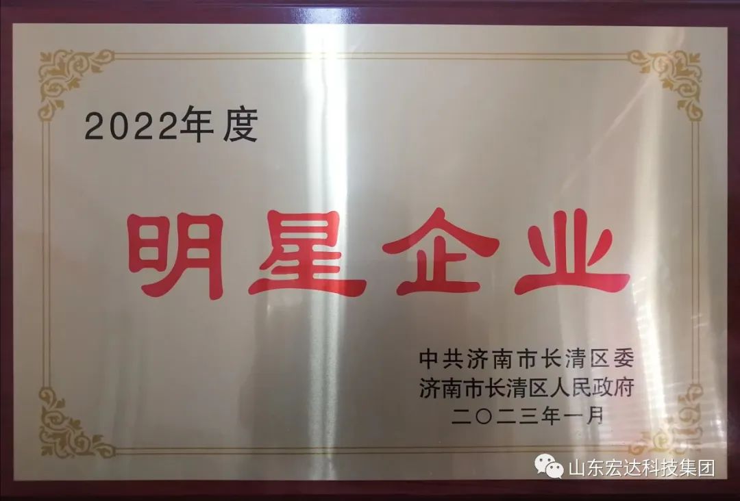 【再耀星坛】米兰手机版app再获长清区“明星企业”称号