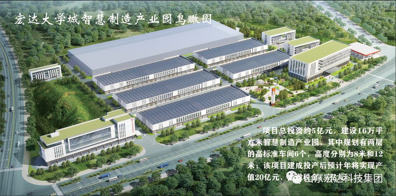 米兰手机版app大学城智慧制造产业园鸟瞰图